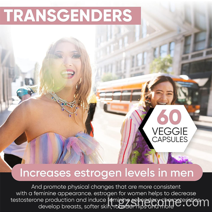 Supplemento di estrogeni transgender 60 Capsule di crescita del seno